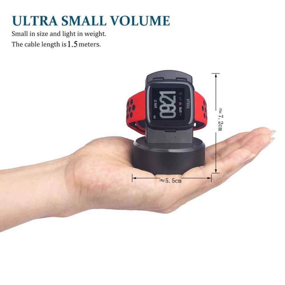 Watch Accessories For Fitbit Versa Watch strap band Charger Station Stand Cradle Holder Versa LED Indicator