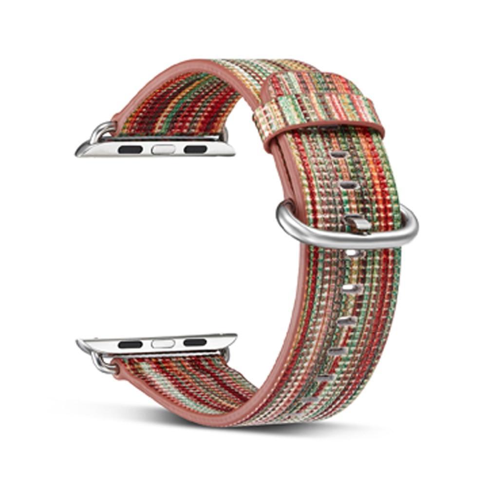 Leathter strap For Apple Watch band apple watch 5 4 3 44mm/40mm Flower print correa iwatch band 5 42mm/38mm bracelet watchband