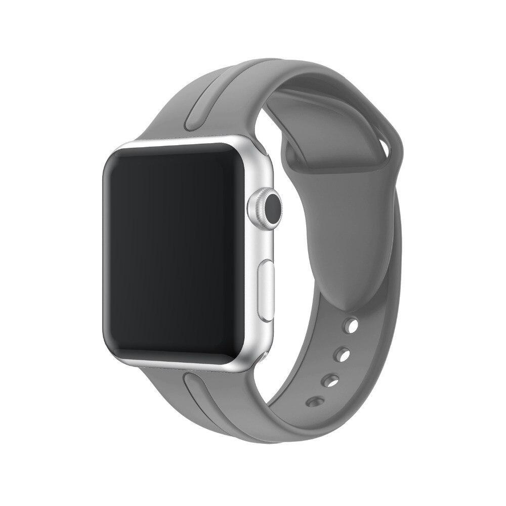 silicone Sport band For Apple Watch 4 44mm/40mm strap correa iwatch series 4/3/2/1 42mm/38mm wrist bracelet rubber belt