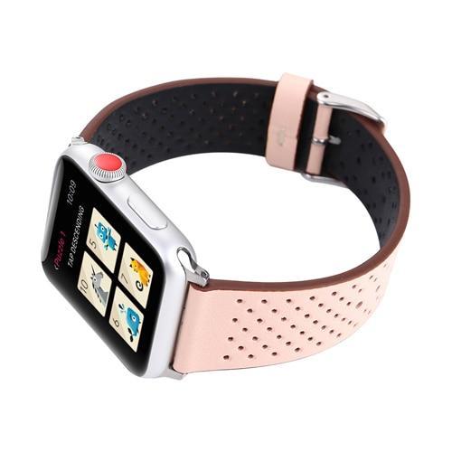 sport Leather strap For Apple watch band 42mm/38mm iwatch series 3/2/1 wrist bands breathable bracelet watchband Belt