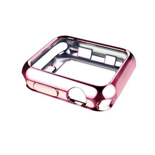 Silicone Case cover For Apple Watch band 42mm 38mm iwatch strap series 3 2  Soft Protect frame bumper protective shell