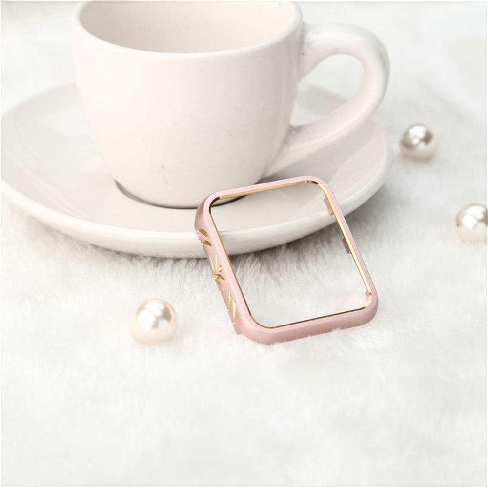 Case Cover For Apple Watch band 42mm/38mm iwatch 3/2/1 Anti-fall frame aluminum alloy protective Screen Protector shell