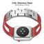 Sport Leather strap For Apple Watch band iwatch series 4 3 2 1 44mm(42mm)/40mm(38m) stainless steel clasp wrist bracelet