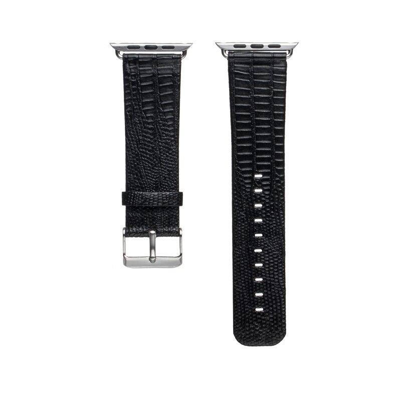 PU leather watch strap for apple watch 5 4 3 band 44mm/40mm iwatch 5 3 2 1 band  Lizard pattern wrist replacement Watch Strap