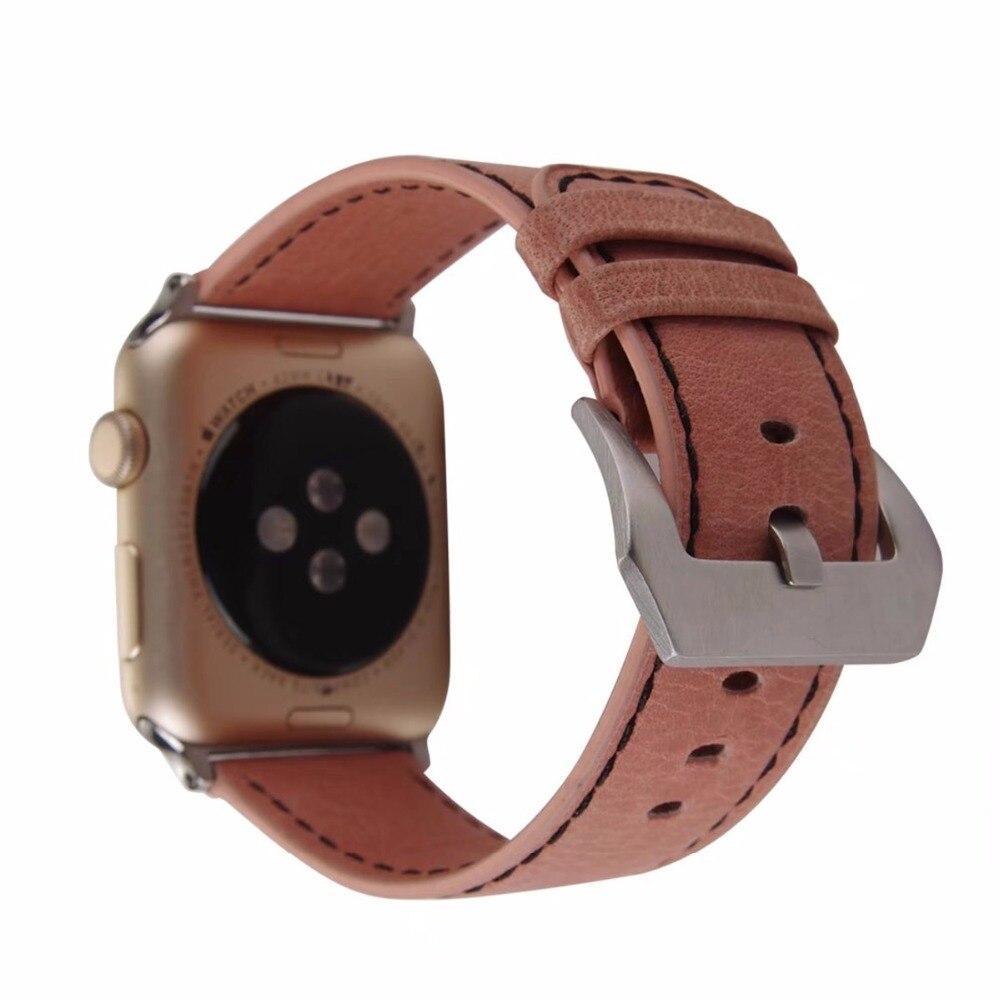 Leather Strap For Apple Watch band 42mm 38mm iwatch band 3 2 1 Retro style Wrist bands watchband Bracelet belt straps