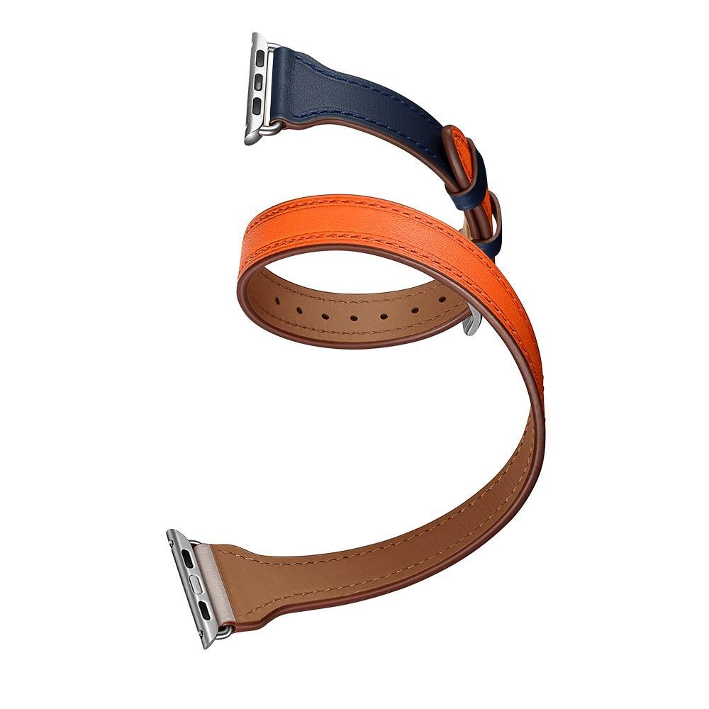 Genuine Leather Strap For Apple Watch 4 Band 42mm 44mm Iwatch band 38mm 40mm Double Tour Wrist Bracelet belt series 2 1