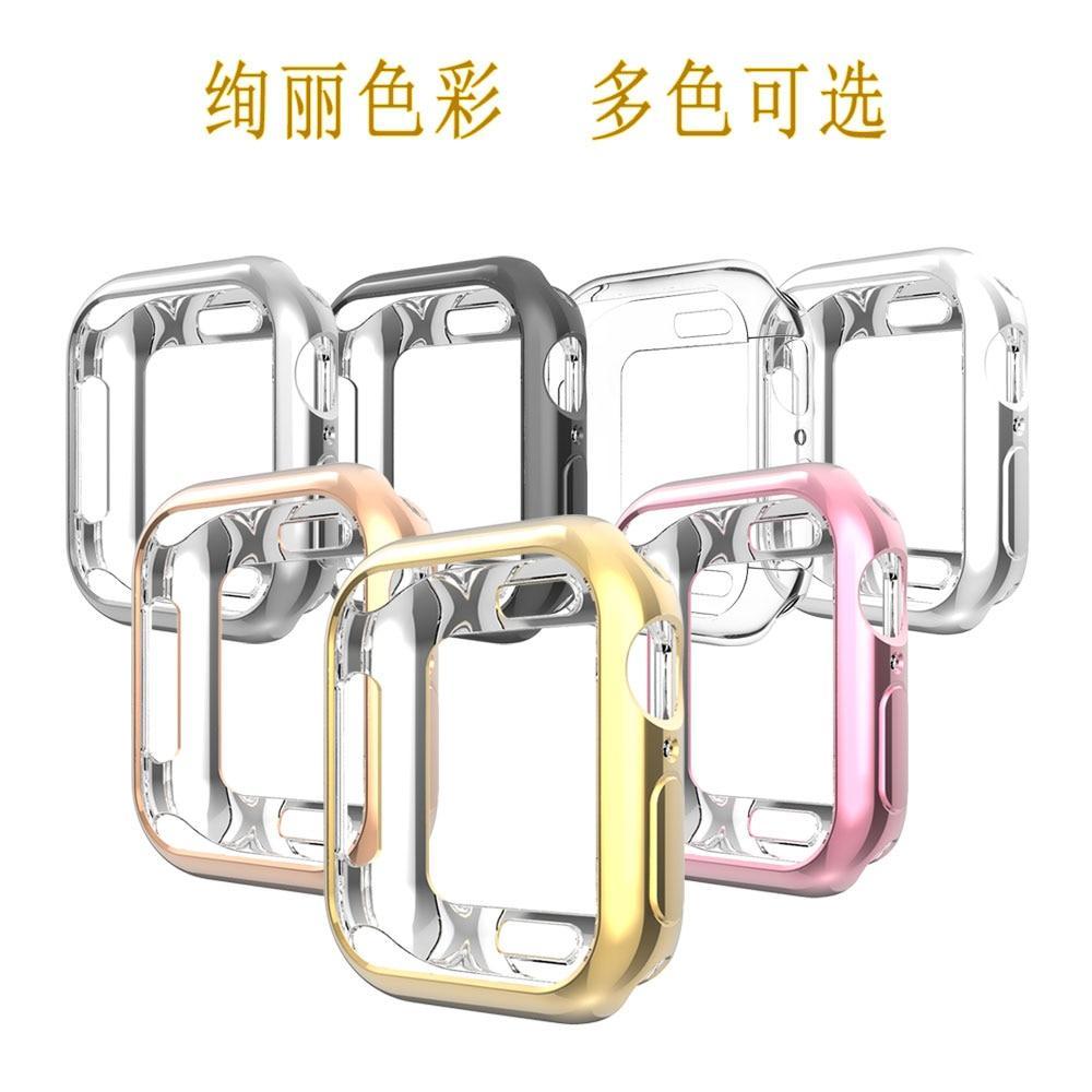 Cover case For Apple watch 4 3 5 case Apple Watch band 44mm 40mm 42mm/38mm Iwatch case TPU soft silicone Protect bumper