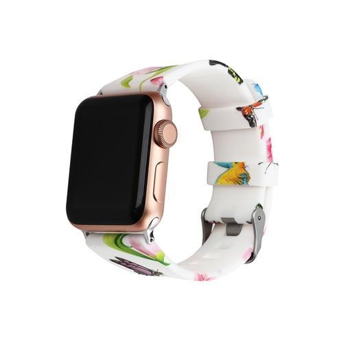 Silicone Sport strap For Apple Watch band 42mm 38mm correa Iwatch series 4/3/2/1 44mm/40mm wrist bracelet watchband belt