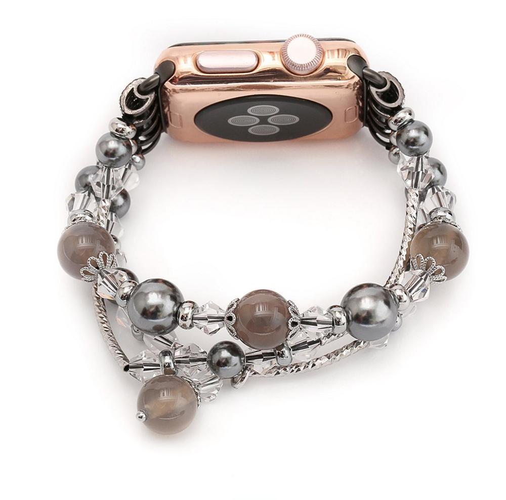 Luxury Agate strap For apple watch band apple watch 5 4 3 44mm 40mm iwatch series 5 4 3 2 1 42mm/38mm bracelet watchband correa