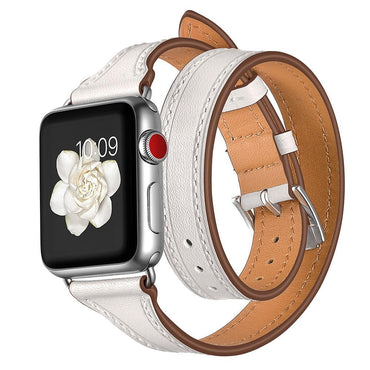 Genuine Leather strap For Apple watch 4 band 44mm 40mm correa iWatch Series 3 2 1 42mm Double Tour Wrist Bracelet belt