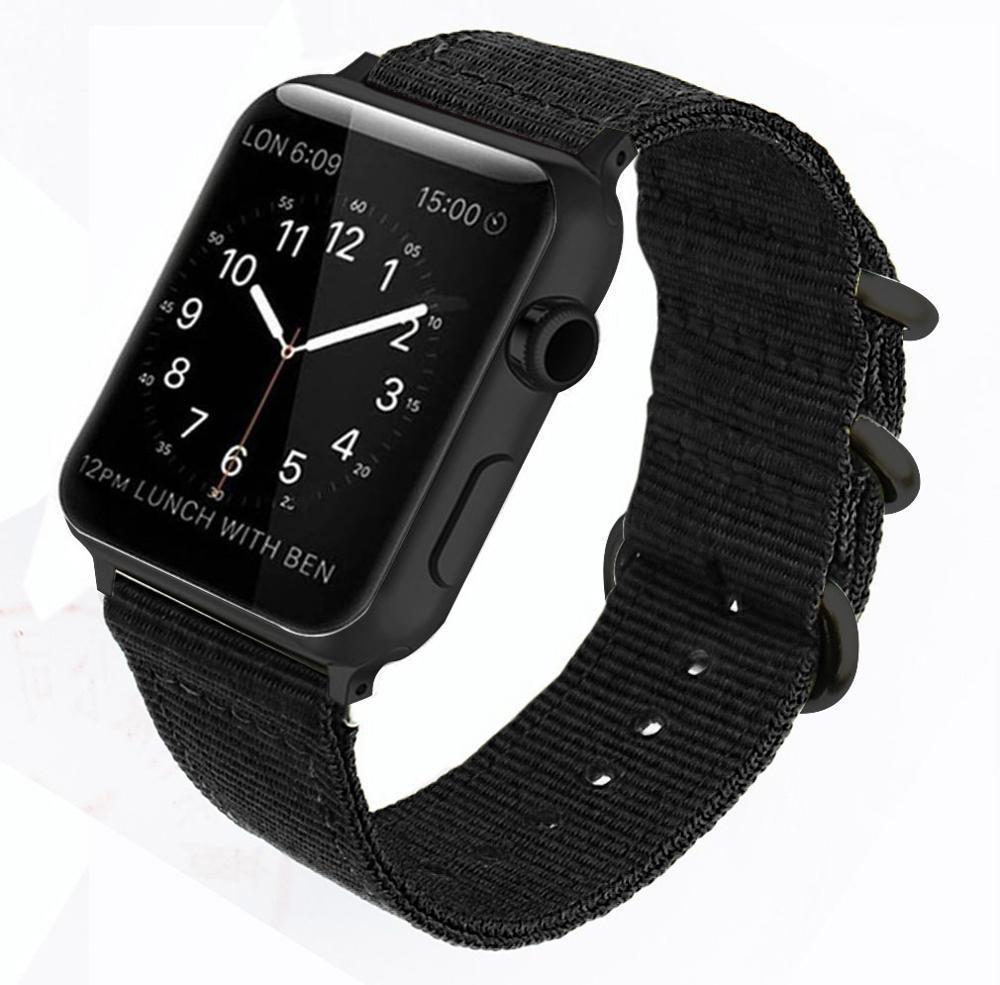 Nato strap For Apple watch band apple watch 4 3 5 band 44mm 40mm 42mm 38mm iwatch band correa woven nylon Bracelet Watchband