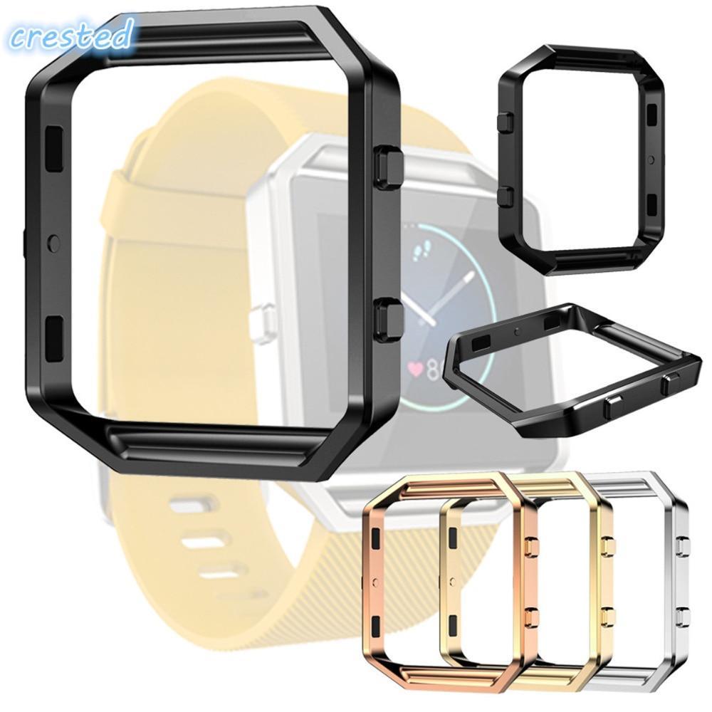Frame Case Cover Shell For Fitbit Blaze Stainless Steel Replacement case Activity Tracker Smart Watch Accessories