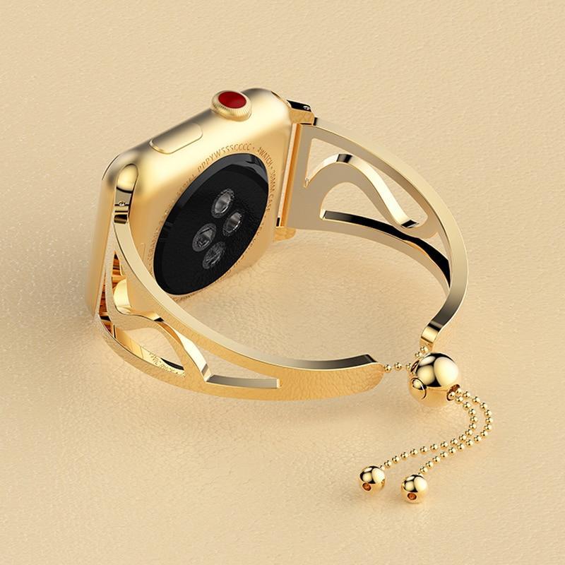 Luxury Strap For Apple Watch Band apple watch 5 4 3 band 40mm/44mm Stainless Steel Correa Iwatch 42MM/38MM correa Women Bracelet