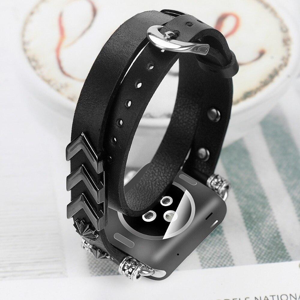 leather loop strap For Apple Watch band 42mm 38mm iwatch series 4 3 2 1 44mm 40mm Women Men Adjustable Bracelet wrist watchband