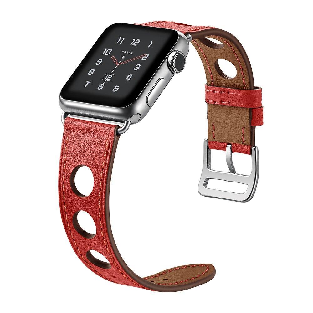 Genuine Leather strap For Apple Watch band apple watch 5 4 3 44mm 40mm iwatch band 5 42mm/40mm Single Tour Bracelet watchband