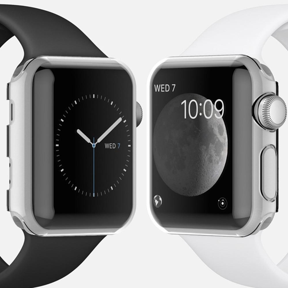 Watch Case for Apple Watch band apple watch 4 3 5 case 44mm 40mm iwatch series 4 5 Colorful plating cover PC Frame Replacement