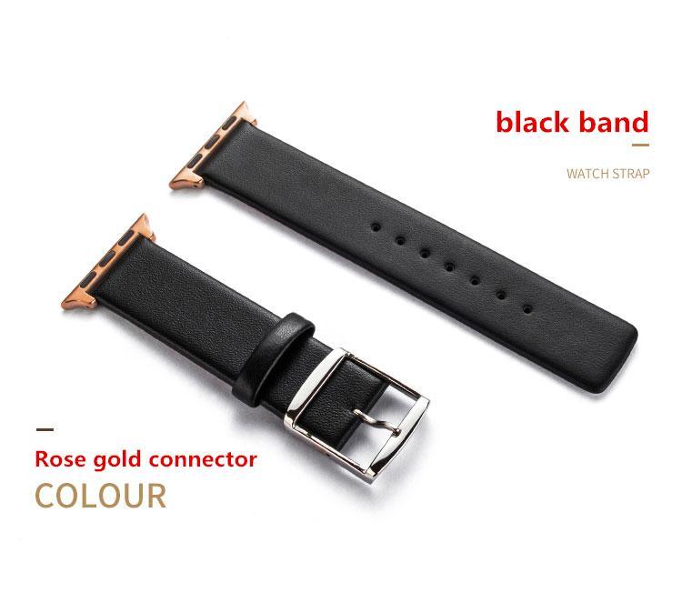 Genuine Leather strap For Apple watch 4 band 44mm 40mm correa Iwatch series 4 3 2 1 42mm 38mm wrist bracelet belt