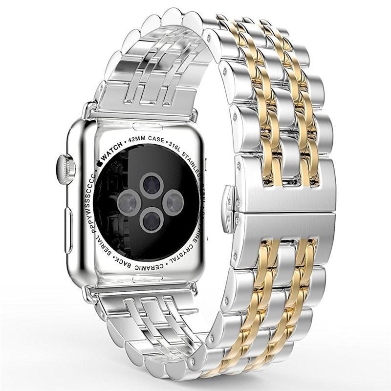 Strap For Apple Watch band 44mm 40mm apple watch 5 4 3 iwatch band 42mm/38mm correa Stainless Steel pulseira Butterfly watchband