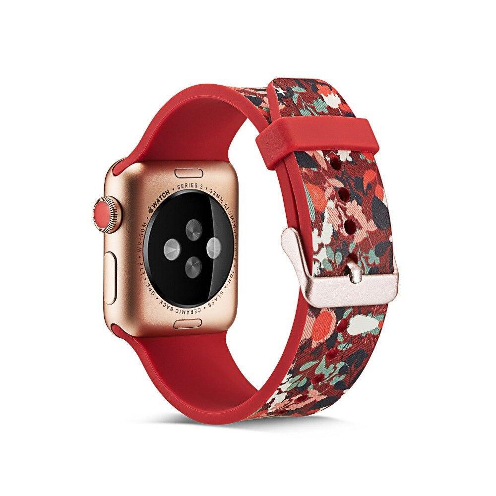 strap For Apple watch band apple watch 4 3 band 42mm 38mm 44mm/40mmiwatch band watchband printing bracelet watch accessories
