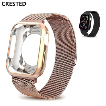 Mlianese Loop case+strap For Apple Watch band pulseira apple watch 4 3 5 band 44mm 40mm iwatch band 42mm 38mm correa bracelet