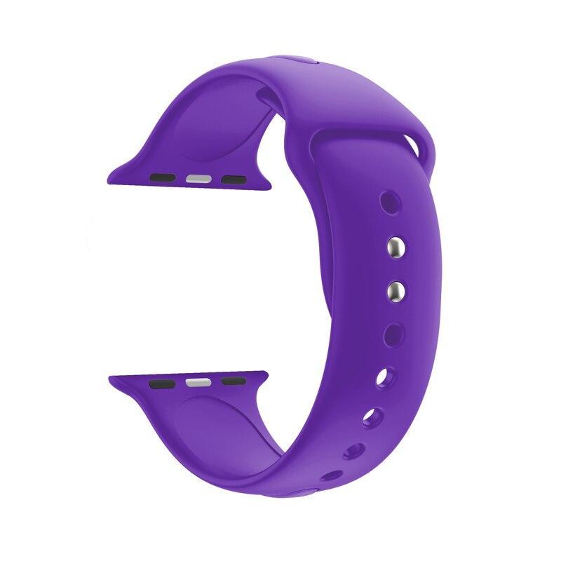silicone Sport band For Apple Watch 4 44mm/40mm strap correa iwatch series 4/3/2/1 42mm/38mm wrist bracelet rubber belt