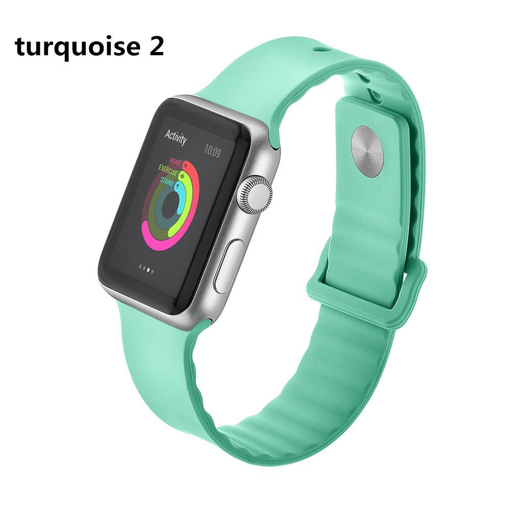 Sport For Apple Watch band 42mm 38mm iwatch series 5 4 3 2 1 wrist bands link Bracelet Rubber watchband belt fashion correa