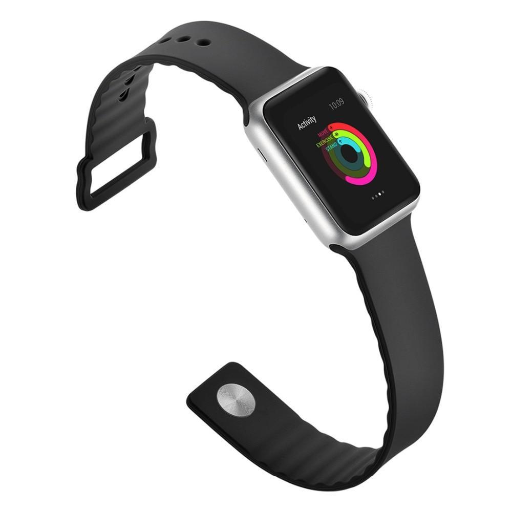 Sport For Apple Watch band 42mm 38mm iwatch series 5 4 3 2 1 wrist bands link Bracelet Rubber watchband belt fashion correa