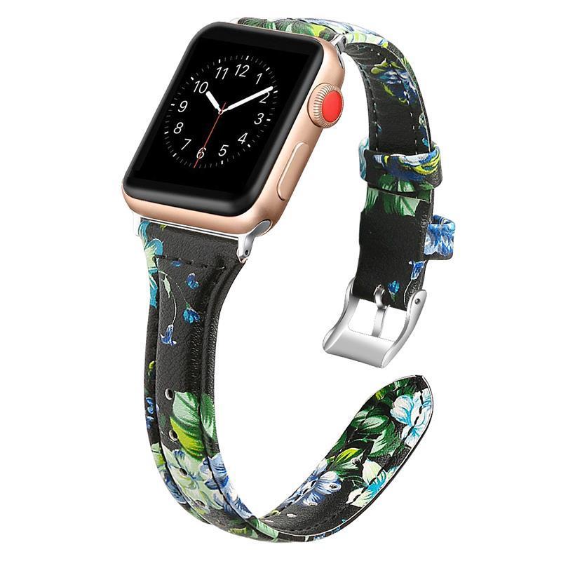 EIMO leather Strap for apple watch band apple watch 4/3/2 iwatch band 42mm/38mm/44mm/40mm slim leather bracelet correa watchband