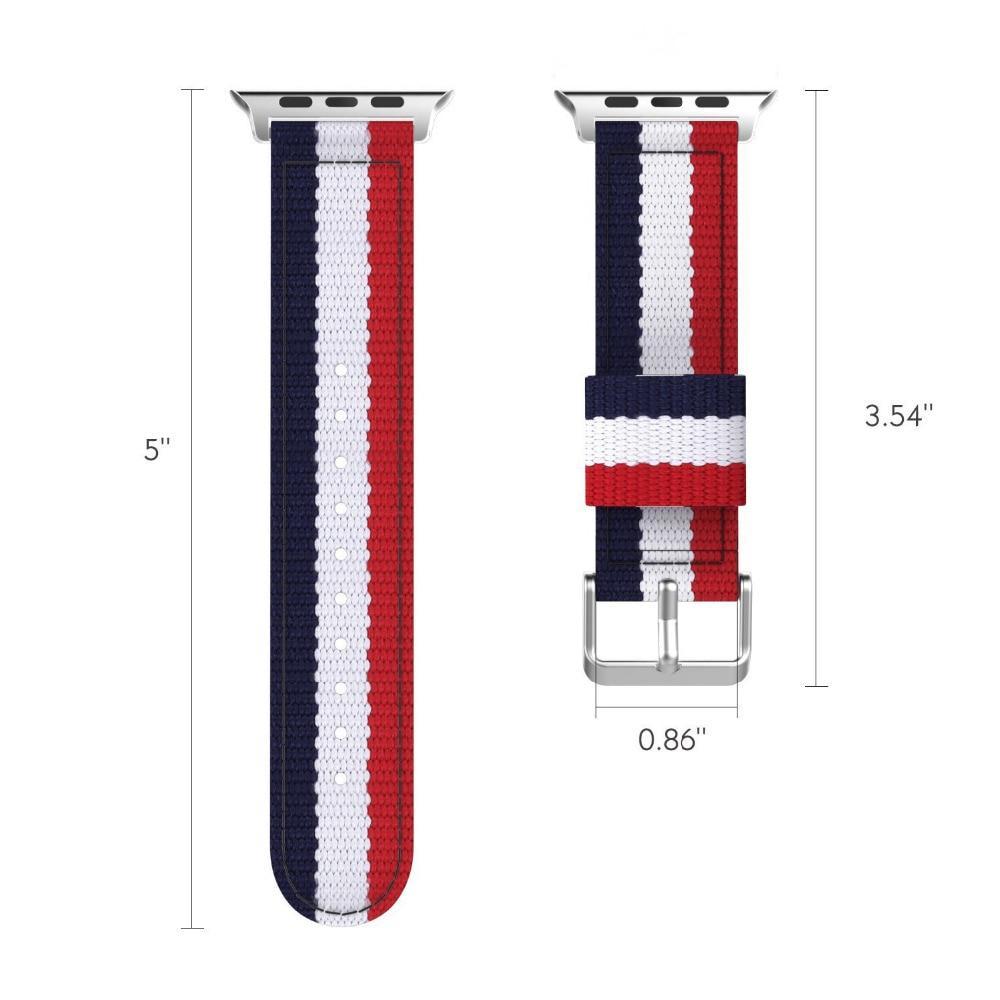 nato strap For Apple Watch band apple watch 5 4 3 band 42mm/44mm iwatch band 5 38mm/40mm correa woven canvas bracelet watchband