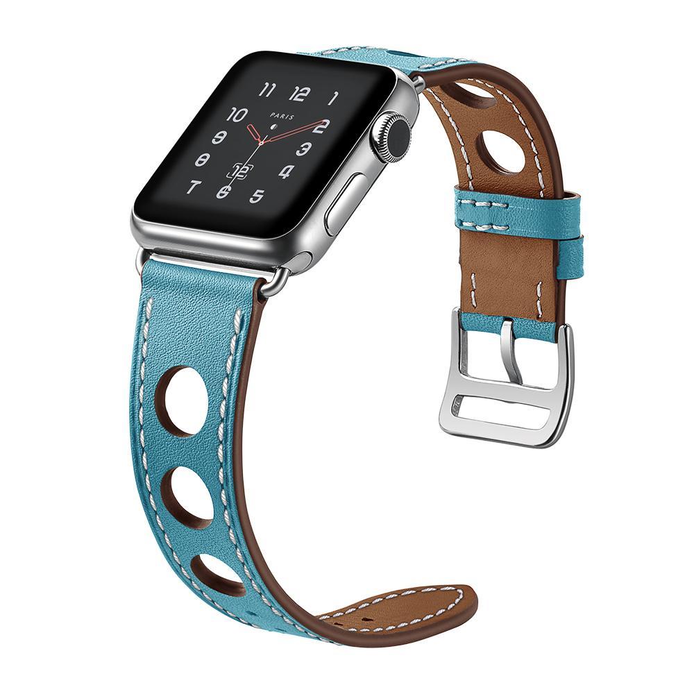 Genuine Leather strap For Apple Watch band apple watch 5 4 3 44mm 40mm iwatch band 5 42mm/40mm Single Tour Bracelet watchband