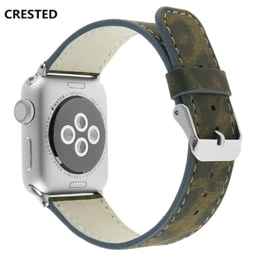 Leather strap For Apple Watch band 42mm 38mm Leopard Iwatch series 3 2 1 wrist bands bracelet belt watchband straps