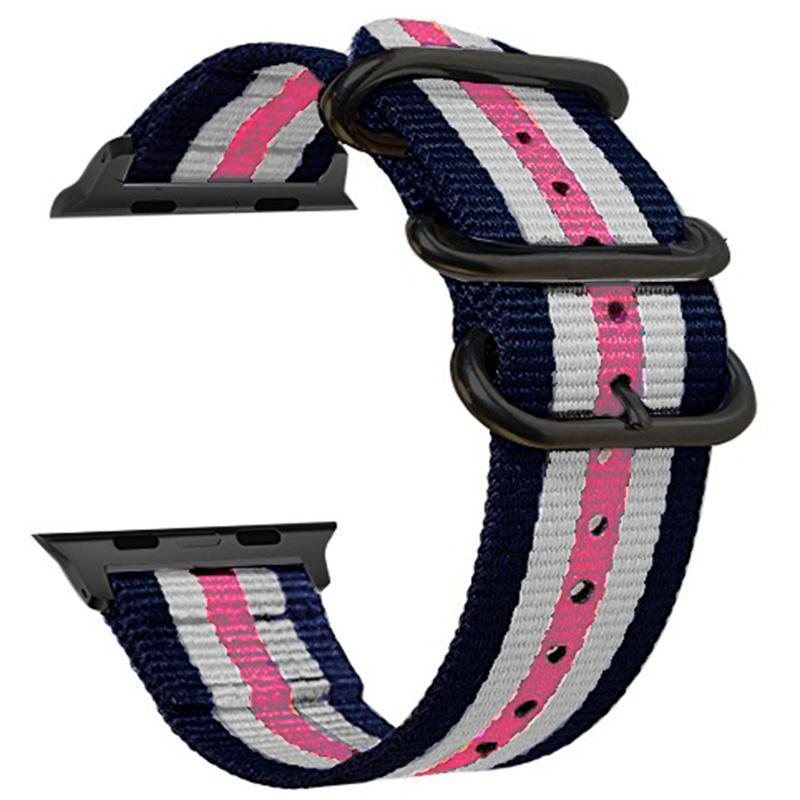 Nato strap For Apple watch band apple watch 4 3 5 band 44mm 40mm 42mm 38mm iwatch band correa woven nylon Bracelet Watchband