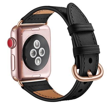 Leather strap For Apple Watch band apple watch 5 4 3 band 44mm 40mm 42mm 38mm correa iwatch band 5 watchband clock bracelet belt