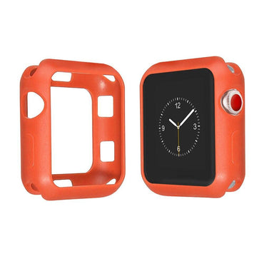 Silicone Cover Case For Apple Watch band apple watch 5 4 3 44mm 40mm iWatch case 42mm/38mm Soft protective Frame Full Protection