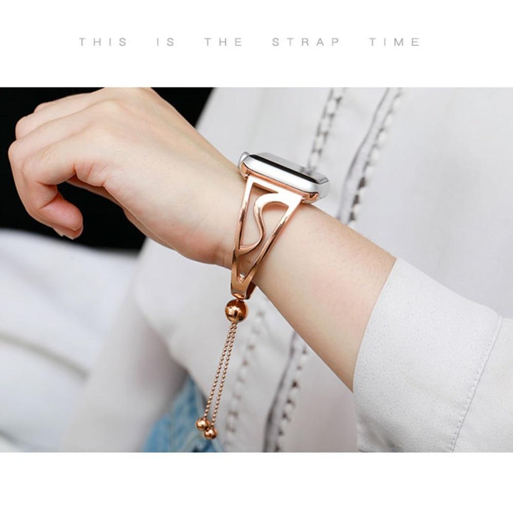 Women strap for Apple Watch 4 band 44mm 40mm Luxury Stainless Steel men Correa Iwatch series 4 wrist Bracelet Watchband