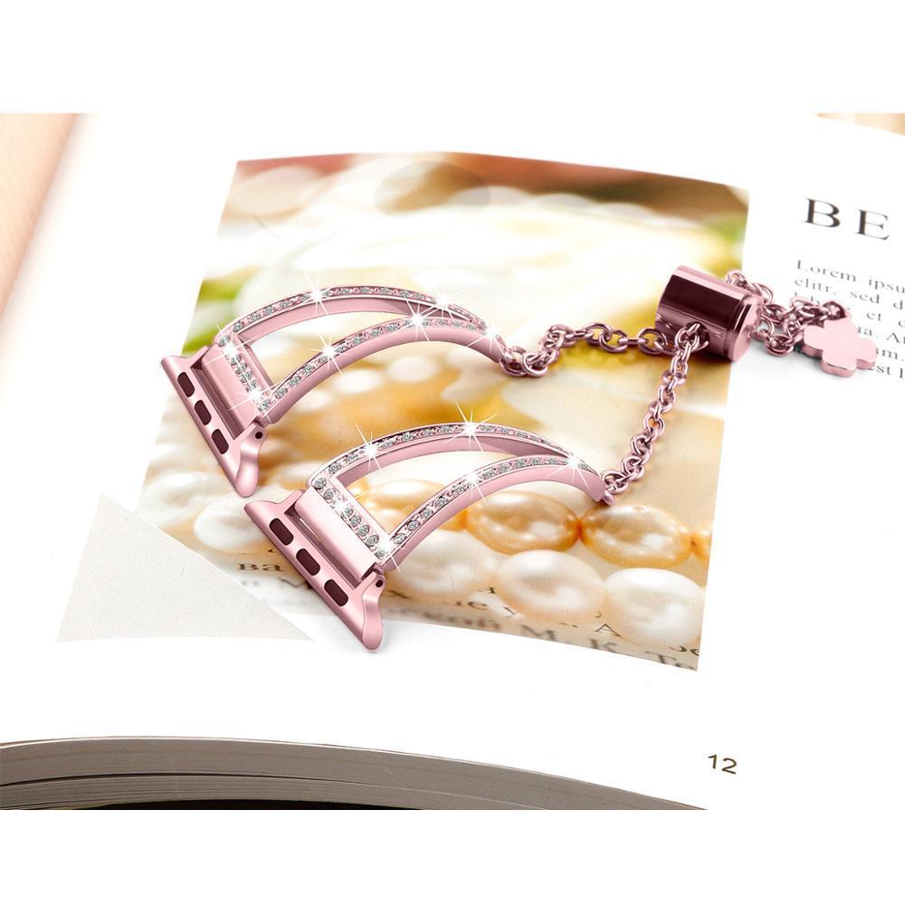 Diamond Strap For Apple Watch band apple watch 4 3 42mm 38mm iwatch band 44mm 40mm correa bracelet watchband