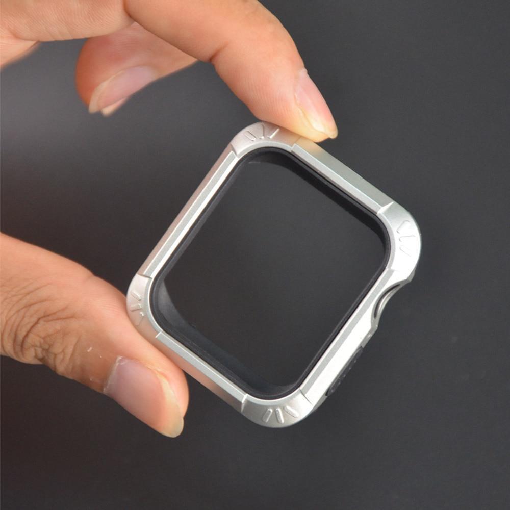 Silicone Cover Case For Apple Watch 4 5 band apple watch case 44MM 40MM iwatch band series 4 full coverage Anti-fall bumper