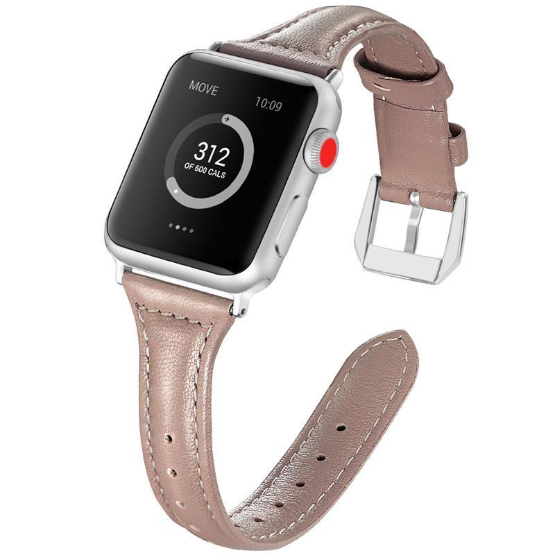 EIMO leather Strap for apple watch band apple watch 4/3/2 iwatch band 42mm/38mm/44mm/40mm slim leather bracelet correa watchband