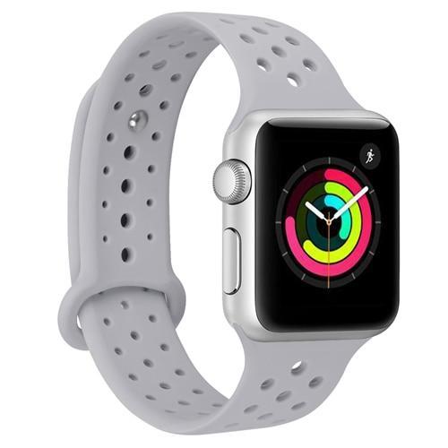 Silicone sport strap For Apple watch band apple watch 5 4 3 44mm 40mm 42mm/38mm correa iwatch 5 bracelet Rubber watchband belt