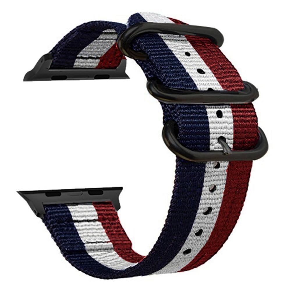 Nato strap For Apple watch band apple watch 4 3 5 band 44mm 40mm 42mm 38mm iwatch band correa woven nylon Bracelet Watchband
