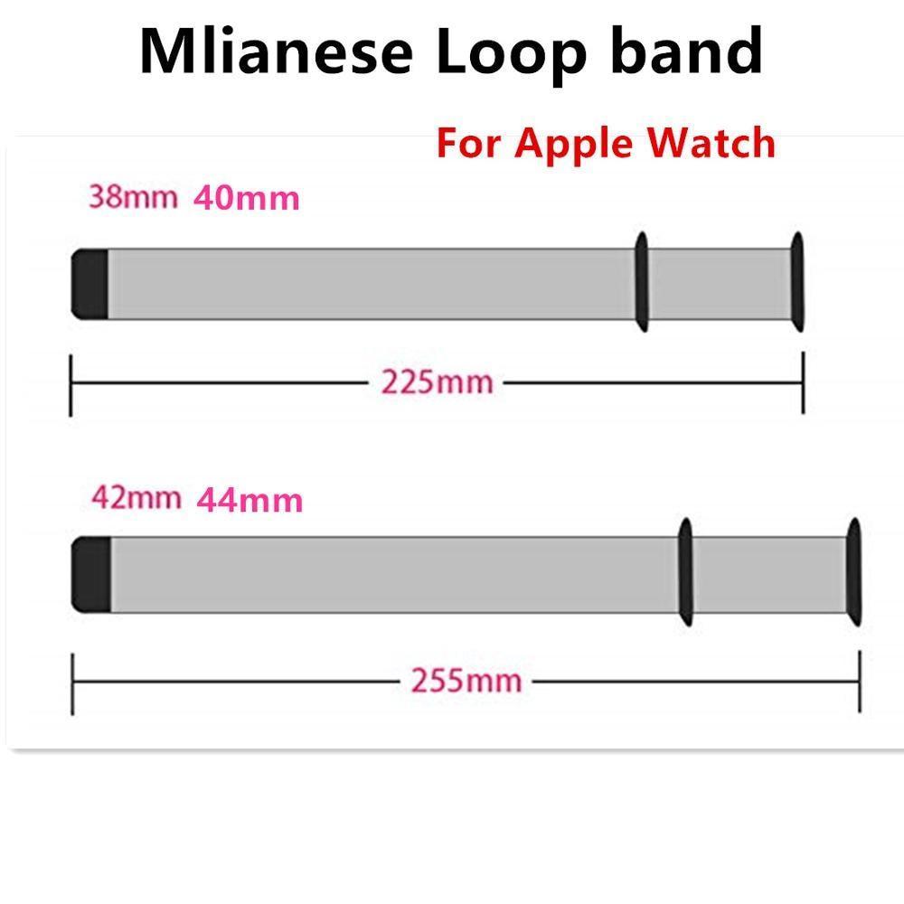 Milanese Loop Strap For Apple Watch band pulseira apple watch 5 4 3 band 44mm/40mm iwatch 5 42mm 38mm correa watchband bracelet