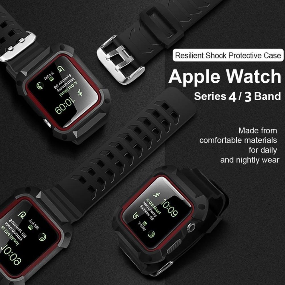 case+strap For Apple Watch band pulseira apple watch 4 3 5 band 44mm 40mm case cover iwatch 42mm/38mm correa watchband belt