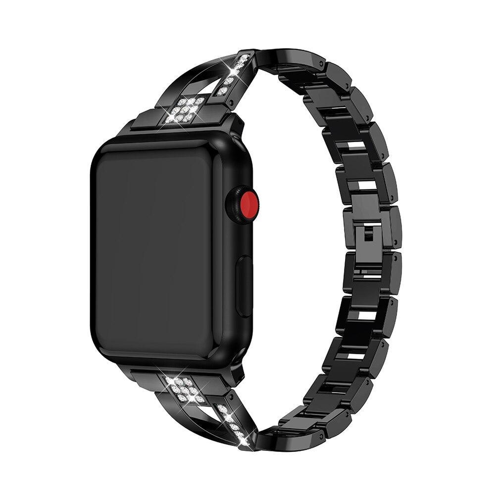 diamond strap For Apple Watch band 5 4 42mm/38mm 316 stainless steel iwatch series 5 4 3 2 1 wrist watchband strap bracelet belt