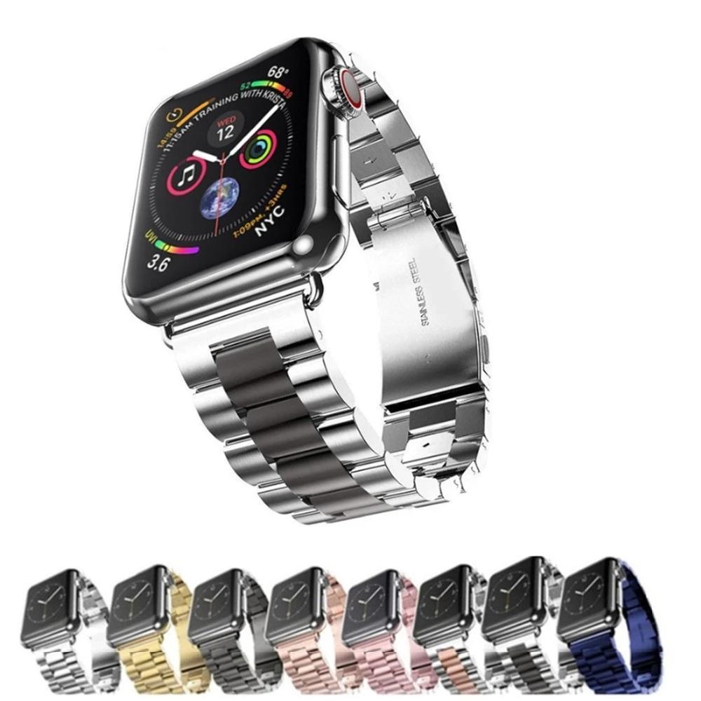 Strap For Apple Watch band 44mm/40mm apple watch 5 4 3 band iwatch band 42mm/38mm Stainless Steel correa Bracelet watchband