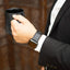 Luxury Strap for Apple watch band 44 mm 40mm iWatch band 42mm 38mm Carbon fiber+Leather watchband bracelet Apple watch 4 3 2 1