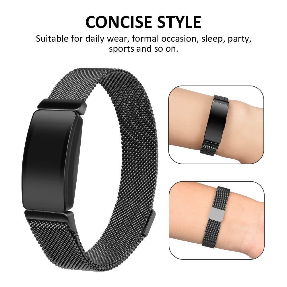 For Fitbit Inspire HR/ace2 Band Replacement Milanese Loop Strap Magnetic Stainless Steel Bracelet Betl for Fitbit Inspire