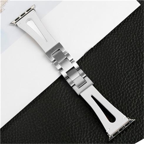 Sport Leather strap For Apple Watch band iwatch series 4 3 2 1 44mm(42mm)/40mm(38m) stainless steel clasp wrist bracelet