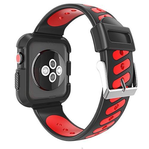 Silicone Sport Strap For Apple Watch band 42mm 38mm Pulseira case Iwatch series 3 2 1 wrist Bracelet TPU rubber cover