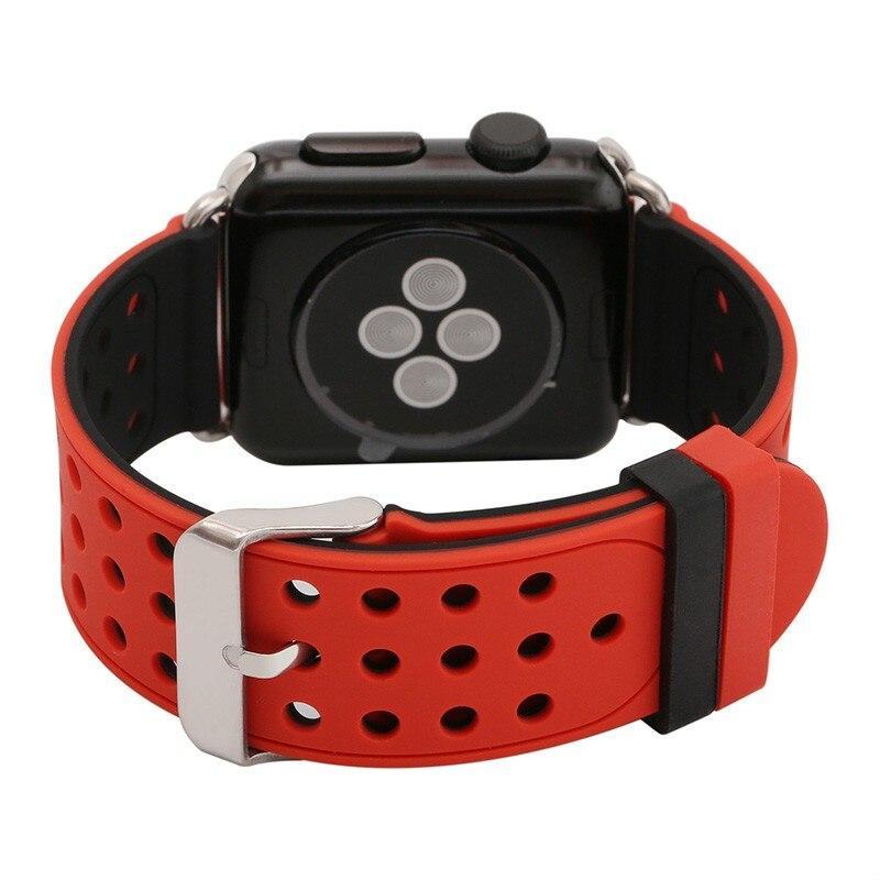 Sport Band for Apple Watch 5 4 3 44mm 40mm Strap correa iwatch series 3 2 1 42mm/38mm wrist bracelet belt Breathable watchband