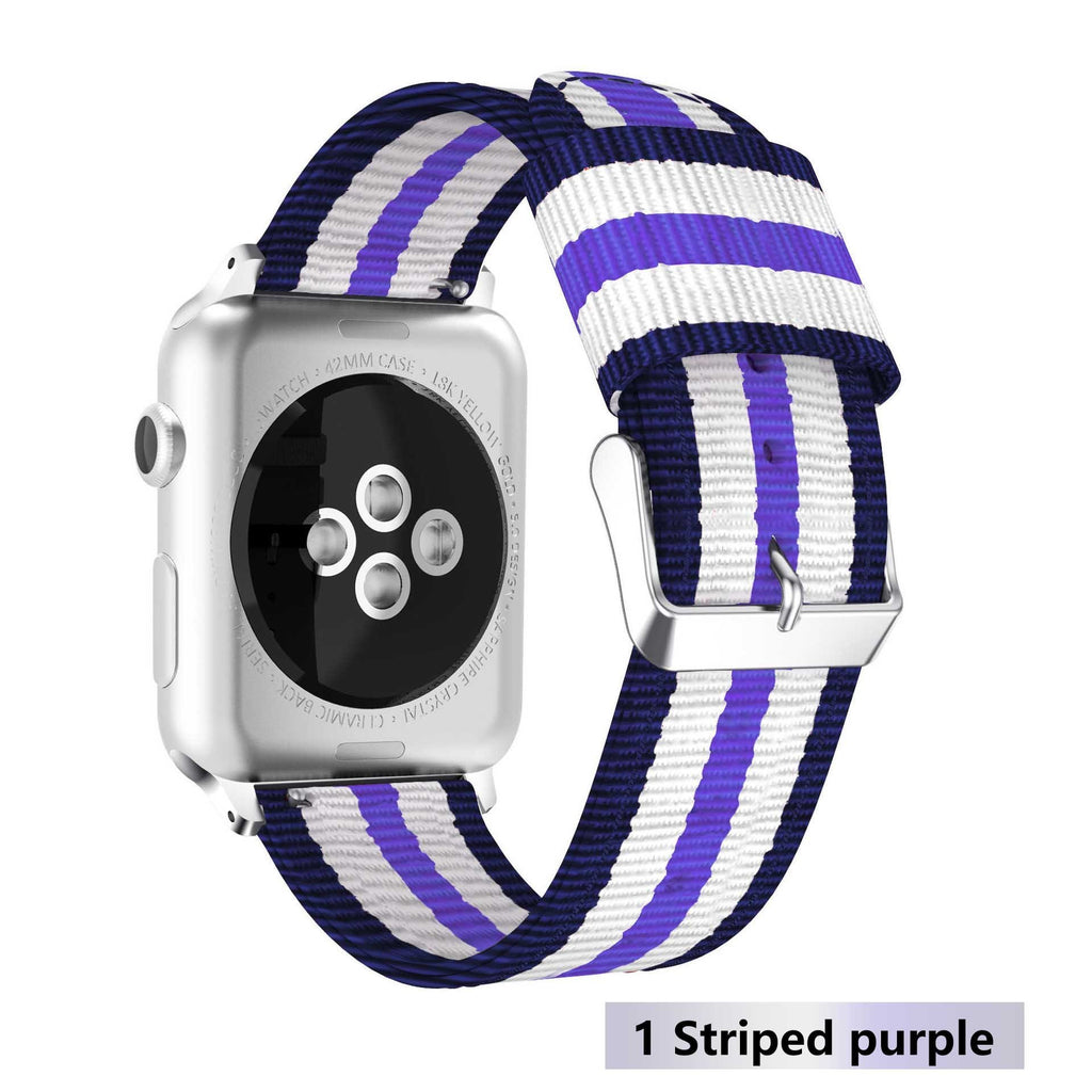 Nato strap For Apple Watch band apple watch 4 3 5 44mm/40mm iwatch band 42mm/38mm correa woven nylon wrist bracelet Accessories